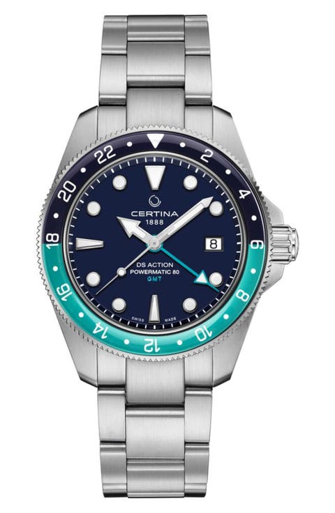 DS Action GMT Automatic Bracelet Watch, 41mm