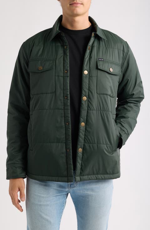 Machinist Quilted Snap-Up Shirt Jacket