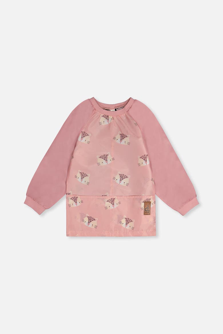 Leopard Functional School Apron, Main, color, Pink Leopard Print