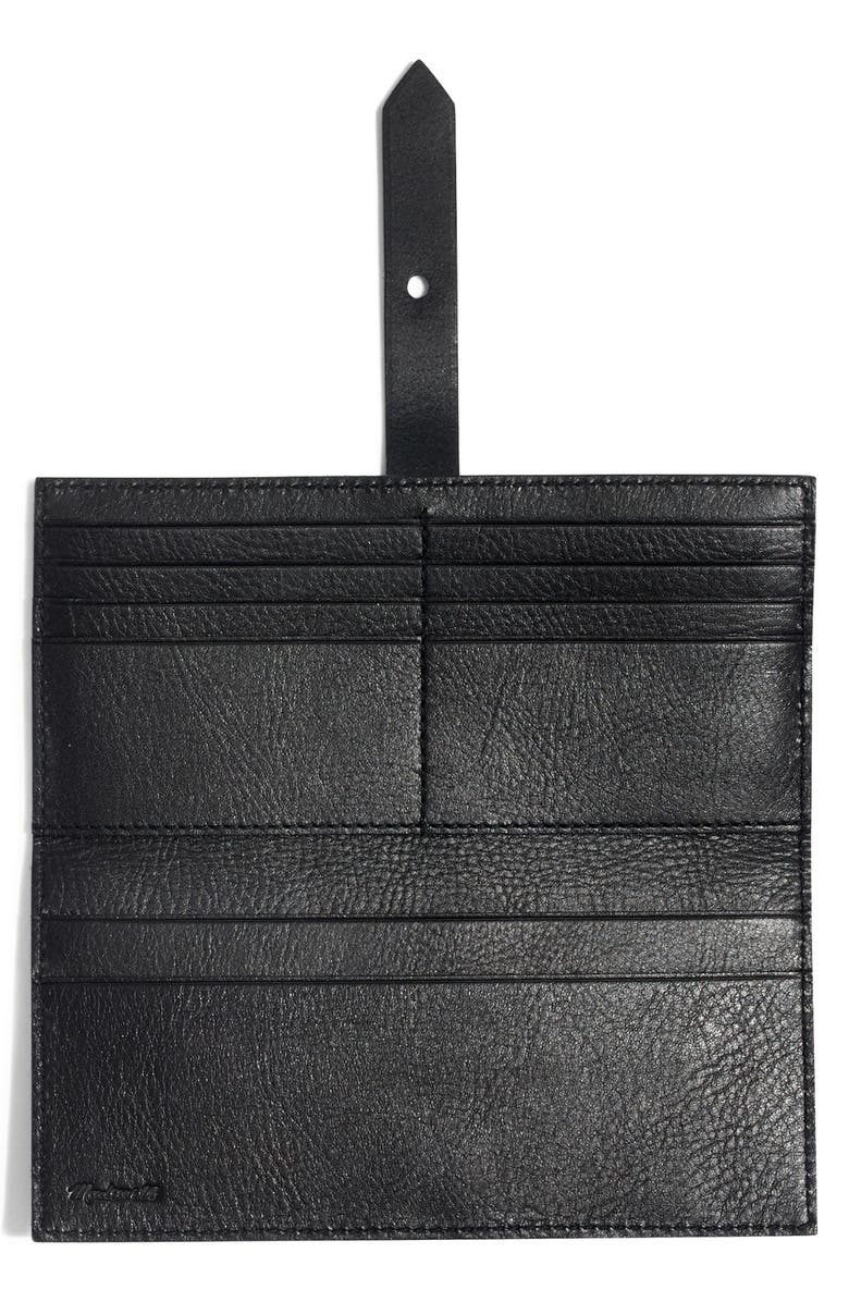 Madewell New Post Leather Wallet, Alternate, color,
