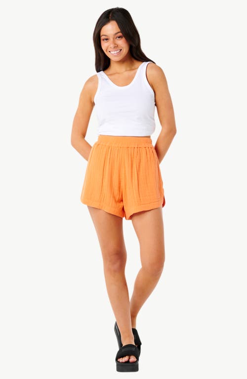 Rip Curl Premium Cotton Gauze Surf Shorts In Light Orange