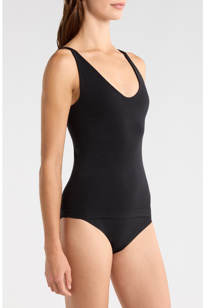 Seamless Shelf Bra Layering Tank, Alternate, color, BLACK