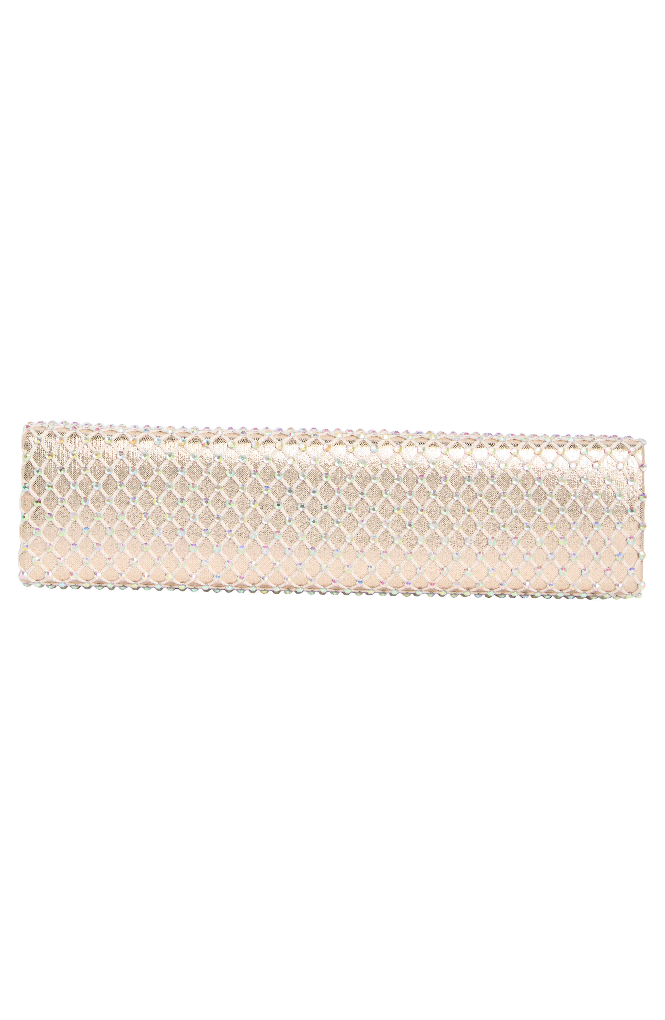 Jessica McClintock Phoenix Chain Clutch, Alternate, color, Honey