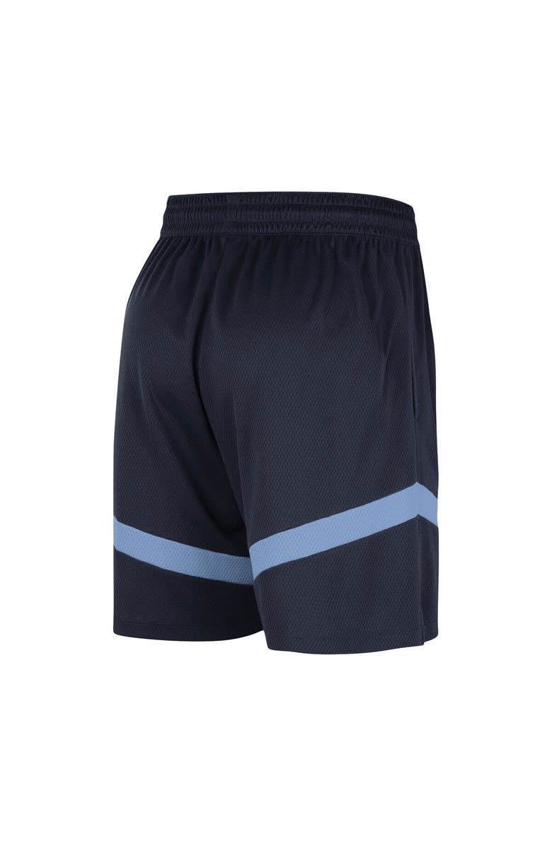Nike Men's Nike Navy Memphis Grizzlies On-Court Practice Warmup Performance Shorts, Alternate, color, Navy