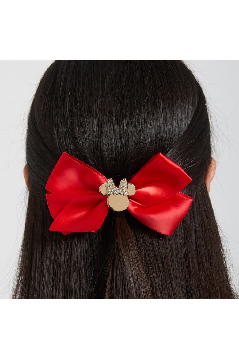 Minnie Mouse Bow for Hair 3-Piece Official License, Pink and Red Hair Bows, Alternate, color, Red