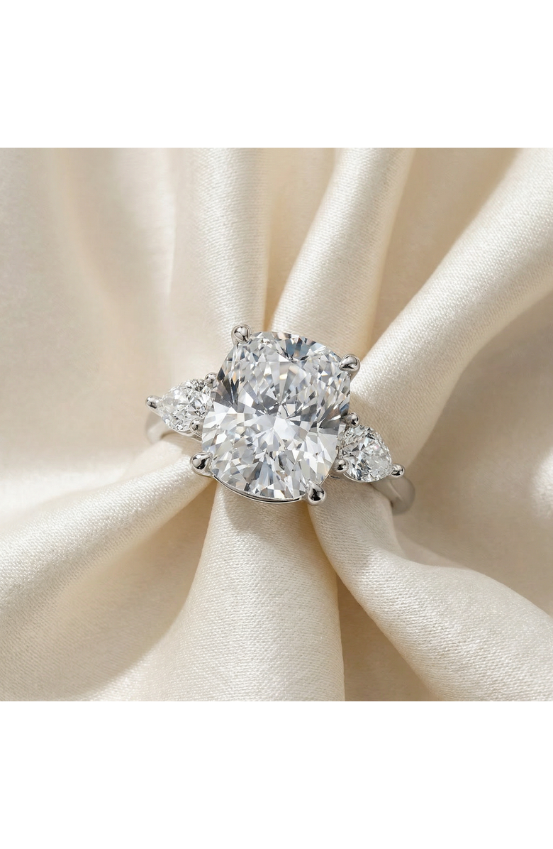 Bliss Diamond Certified 5 3/4Ct Aria Cushion Diamond Engagement Ring 14k Gold or Pt Lab Grown, Alternate, color, 14K Yellow Gold