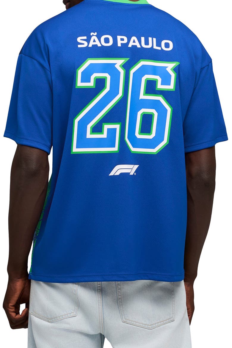 F1 Brazil Jersey, Alternate, color, FESTIVE BLUE