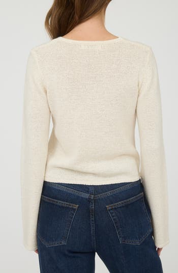 Front Tie Crop Cardigan