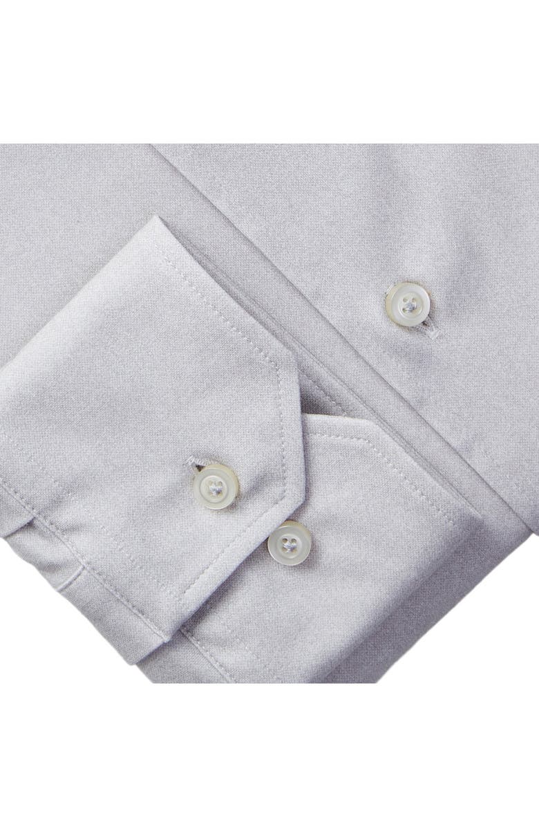 Emanuel Berg 4Flex Modern Fit Knit Dress Shirt, Alternate, color, Light Grey