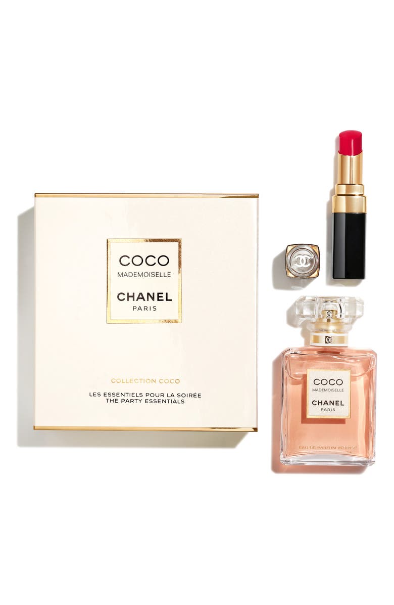 CHANEL COCO MADEMOISELLE The Party Essentials Eau de Parfum Intense + Rouge Coco Flash, Main, color,