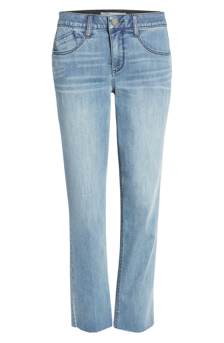 Wit & Wisdom Ab-Solution CoolMax<sup>®</sup> Raw Hem Straight Leg Jeans, Alternate, color, 