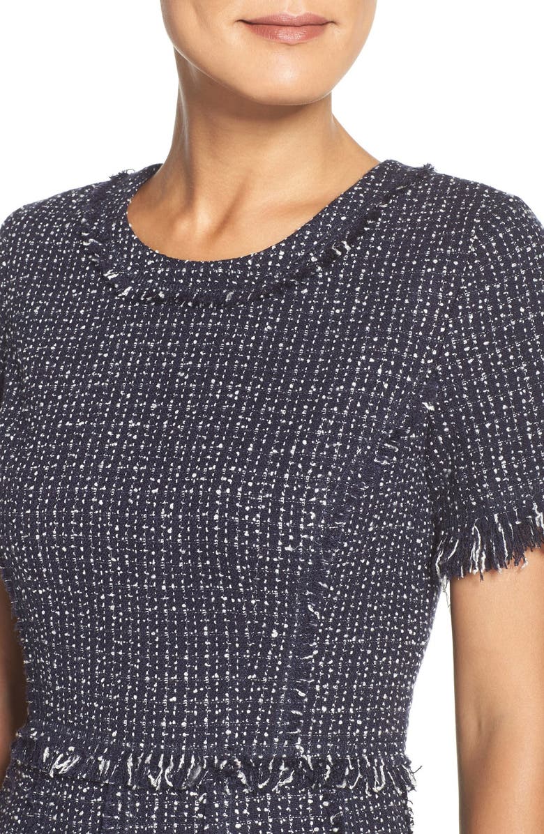 Eliza J SS TWEED FIT AND FLARE, Alternate, color,