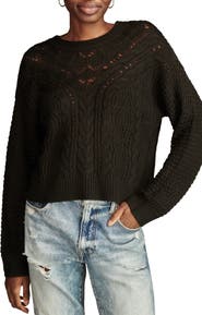 Lucky Brand Romantic Mixed Stitch Sweater