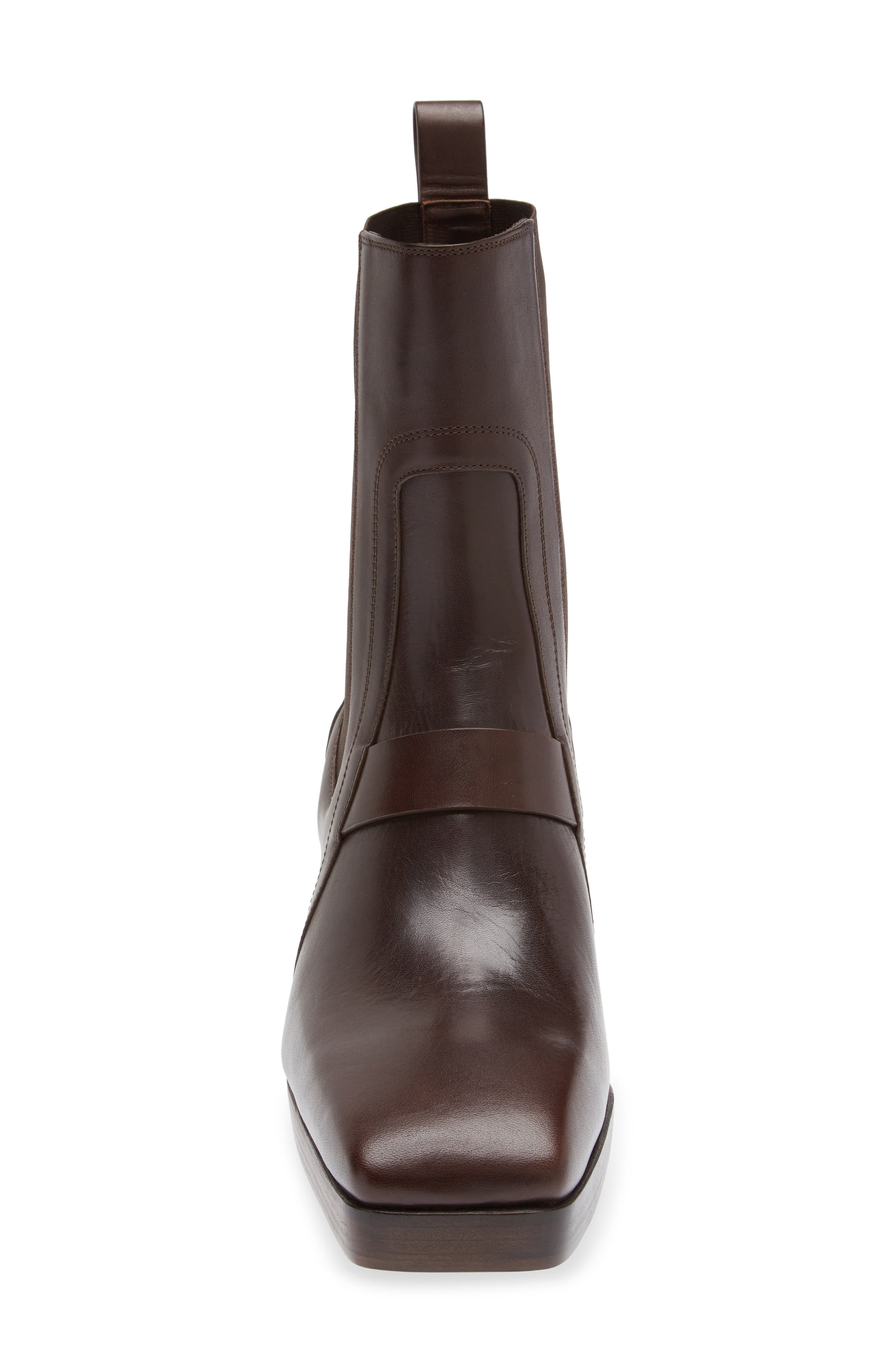 Rick Owens Square Toe Chelsea Boot, Alternate, color, 