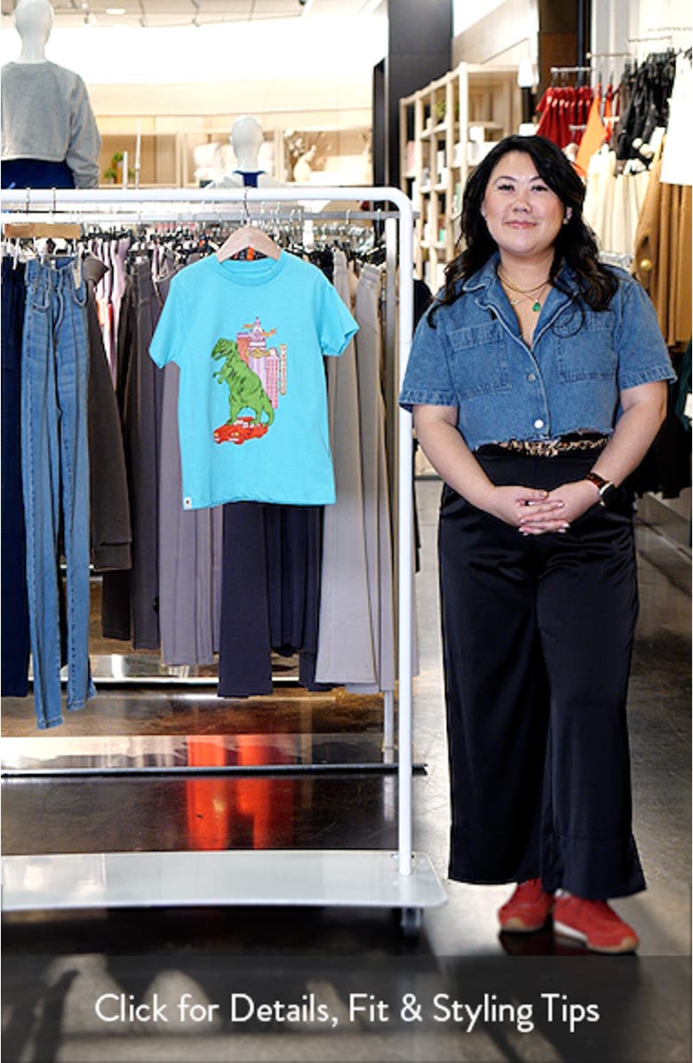 Kids' Dino Takeover Cotton Graphic T-Shirt, sales video thumbnail