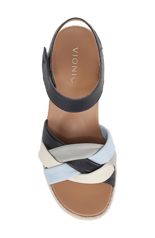 Vionic Saratoga Wedge Espadrille Sandal In Multi