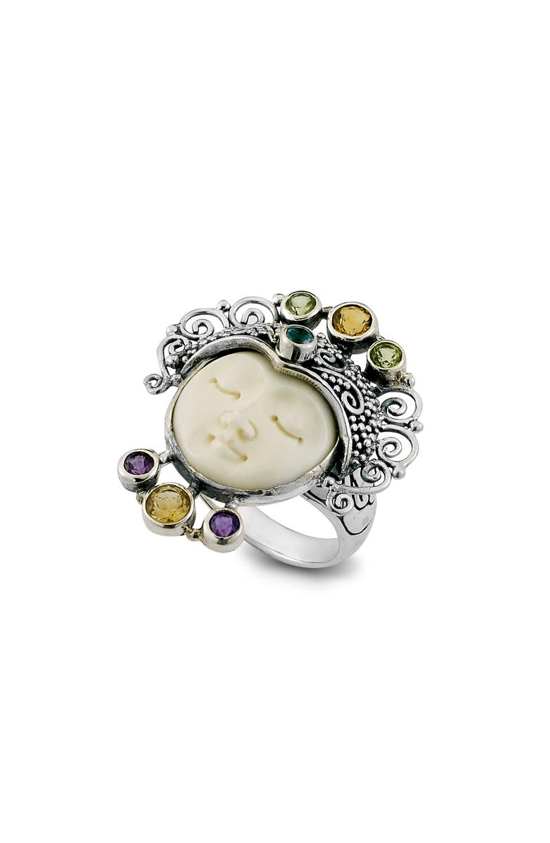 SAMUEL B. Multi Stone Goddess Ring, Main, color, Multi
