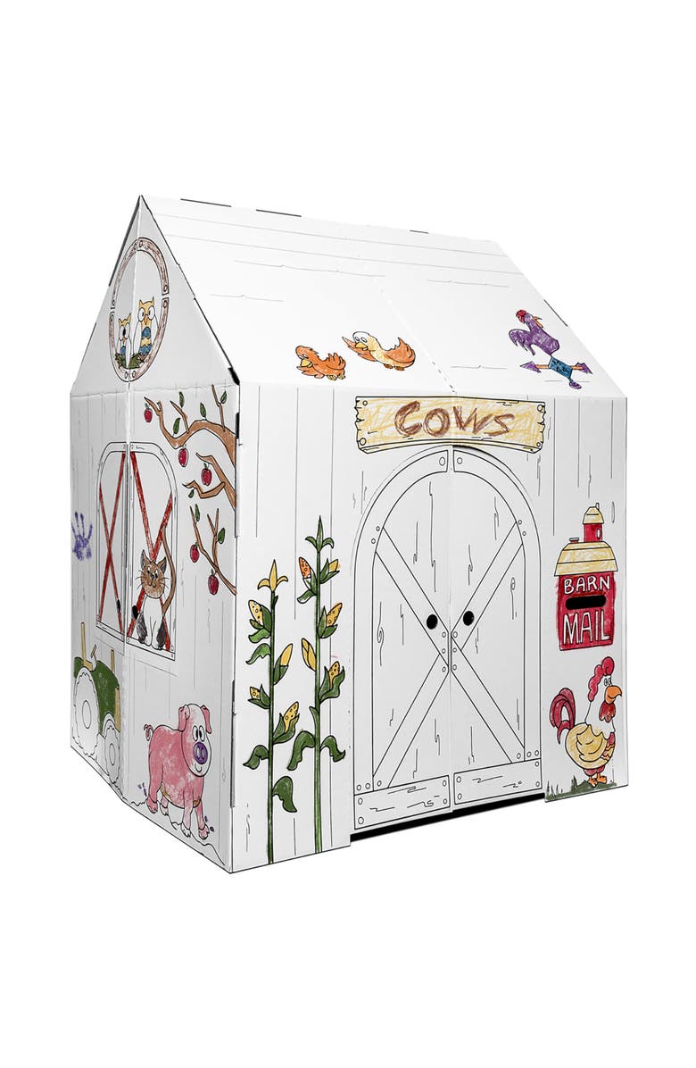 Easy Playhouse Barn Kids Art & Crafts, Alternate, color, Multicolored