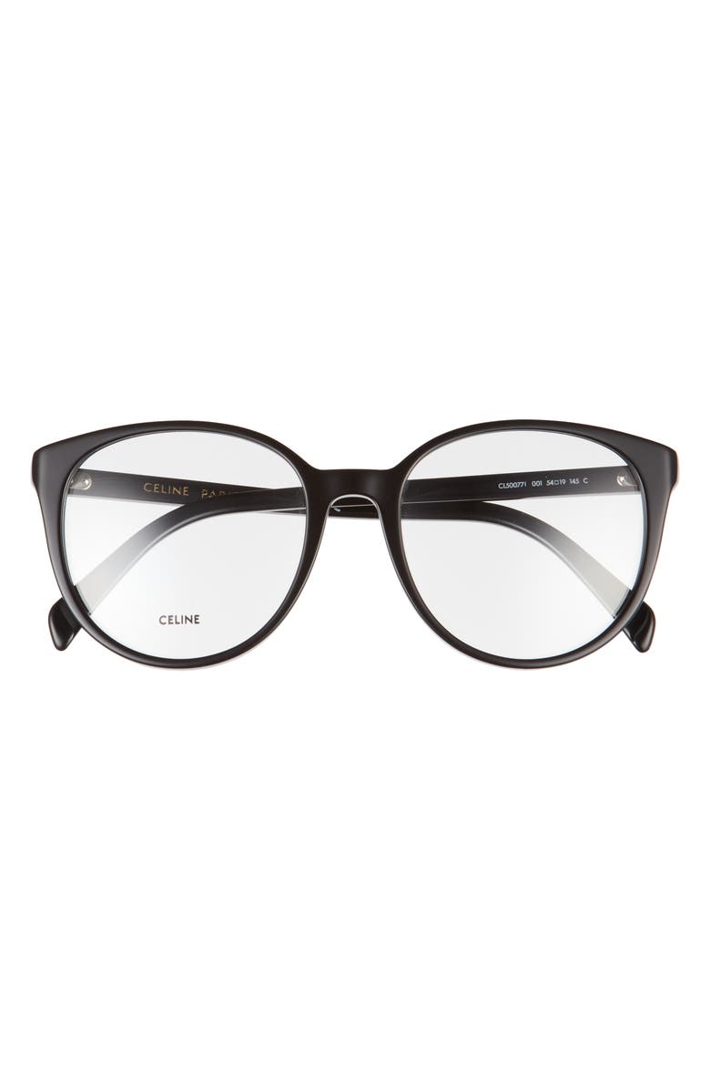 CELINE 54mm Round Reading Glasses, Main, color, 