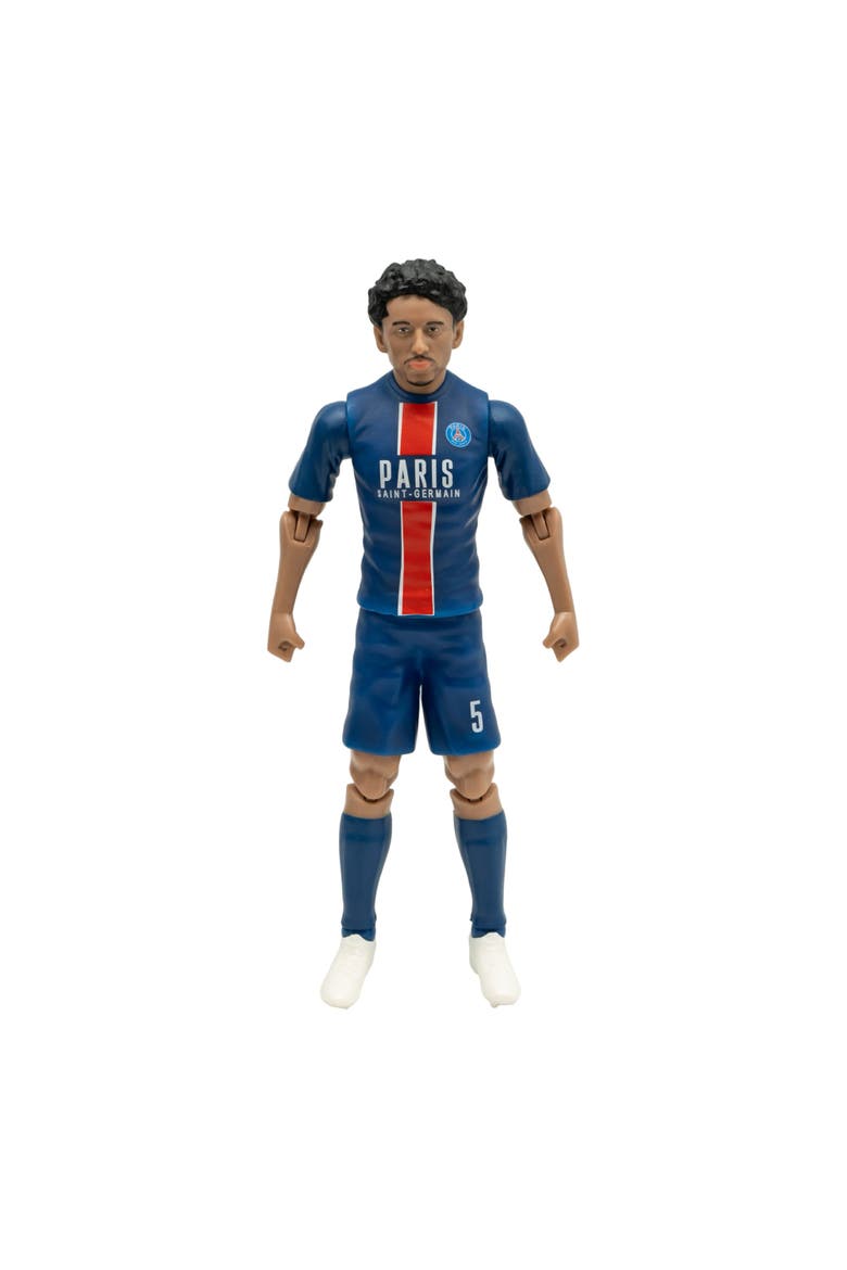 Sockers Paris Saint-Germain Marcos "Marquinhos" Aoas Correa 8" Soccer Action Figure, Main, color, Blue