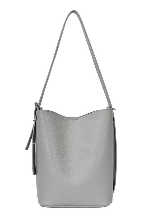 Faux Leather Hobo Bag