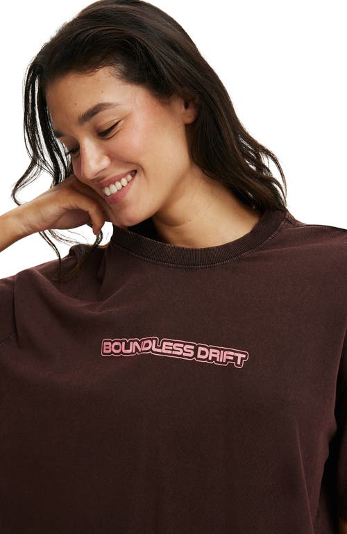 Cotton On The Boxy Graphic Tee In Brown