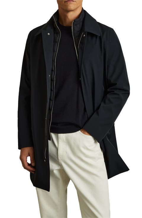 Logan Water Resistant Overcoat with Removable Funnel neck Insert