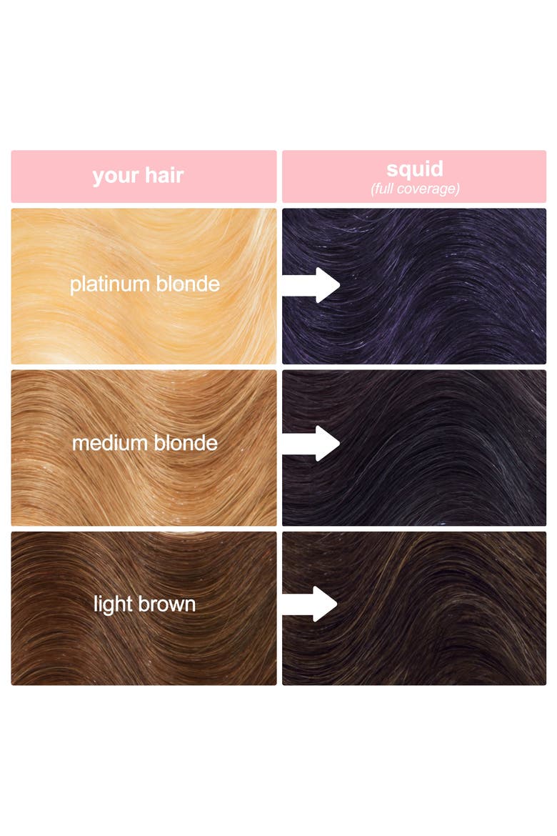 Unicorn Hair Full Coverage Semi-Permanent Hair Color, Alternate, color, SQUID