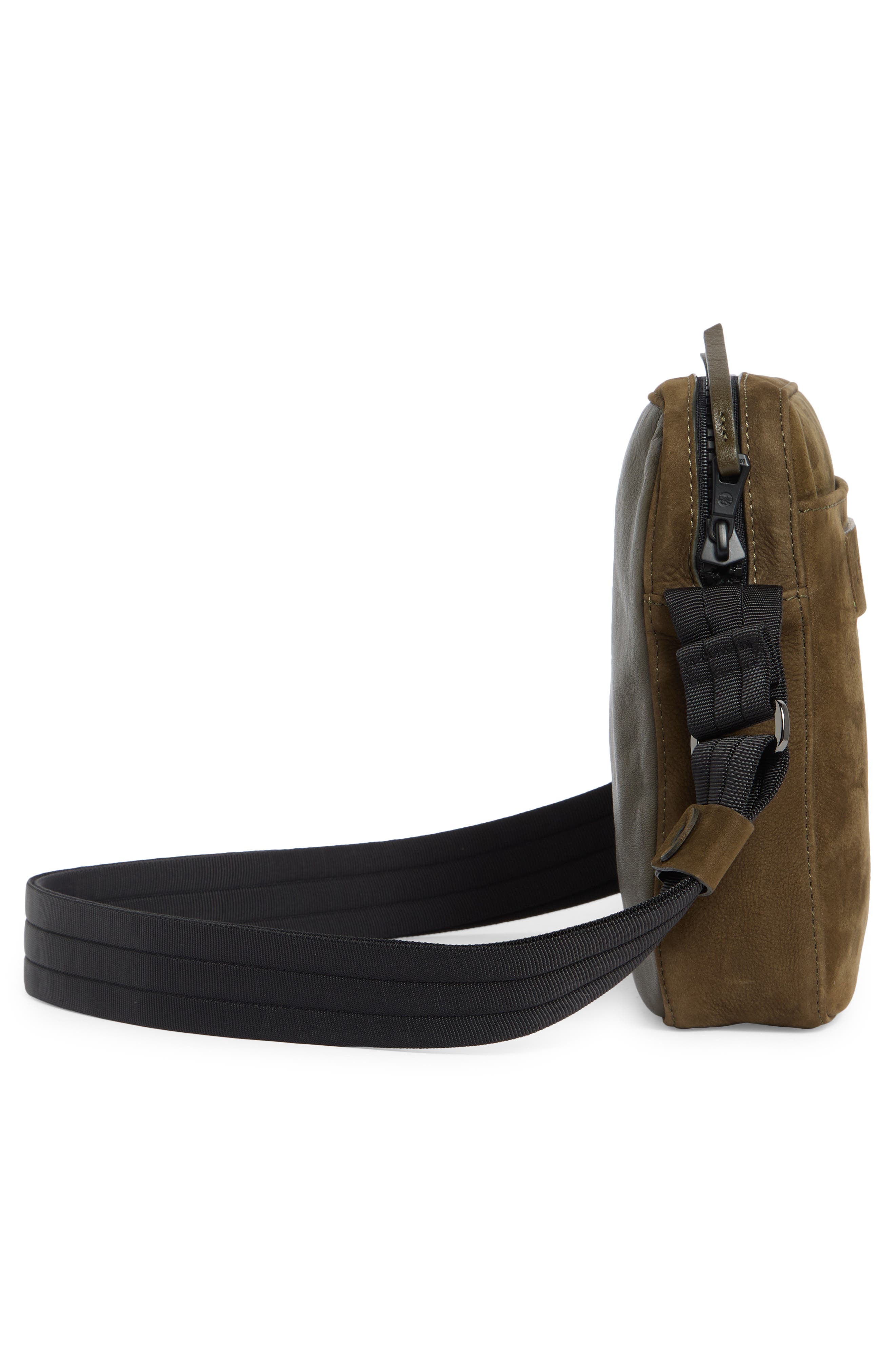 Longchamp LC3D Nubuck Crossbody Bag, Alternate, color, Khaki