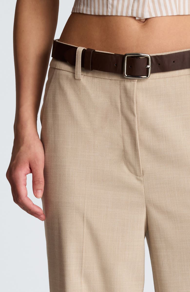 Kenneth Cole High Waist Wide Leg Pants, Alternate, color, Tlesstaup/ Wht