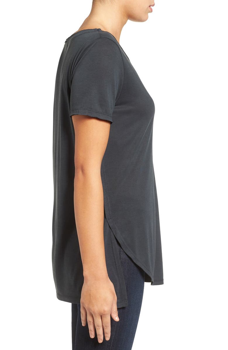 Halogen<sup>®</sup> Curved Hem Tee, Alternate, color,