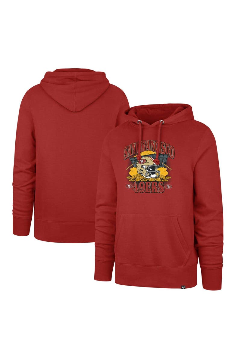 '47 Men's '47 Scarlet San Francisco 49ers Regional Headline Hoodie, Main, color, Scarlet