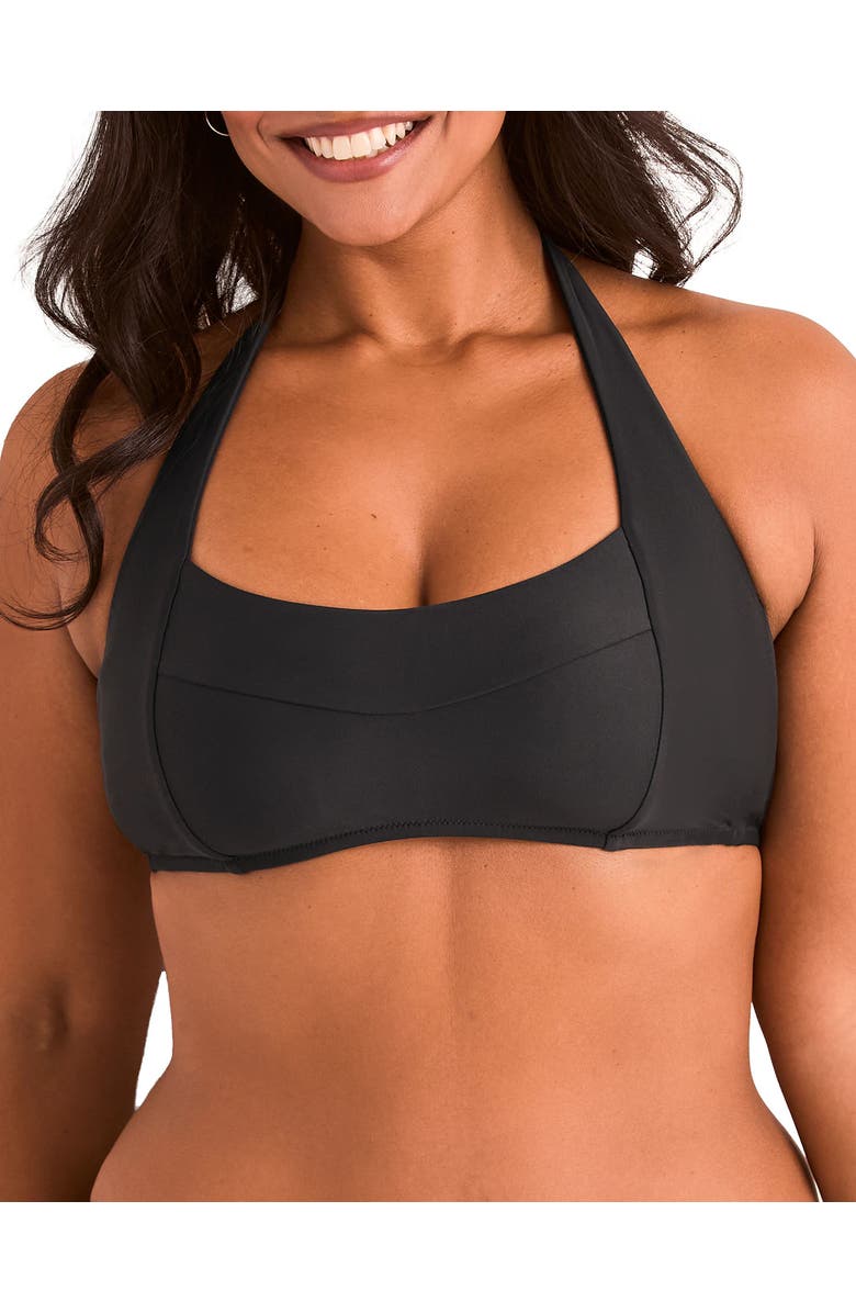 Adore Me Perry Swimwear Bikini Top, Main, color, Black