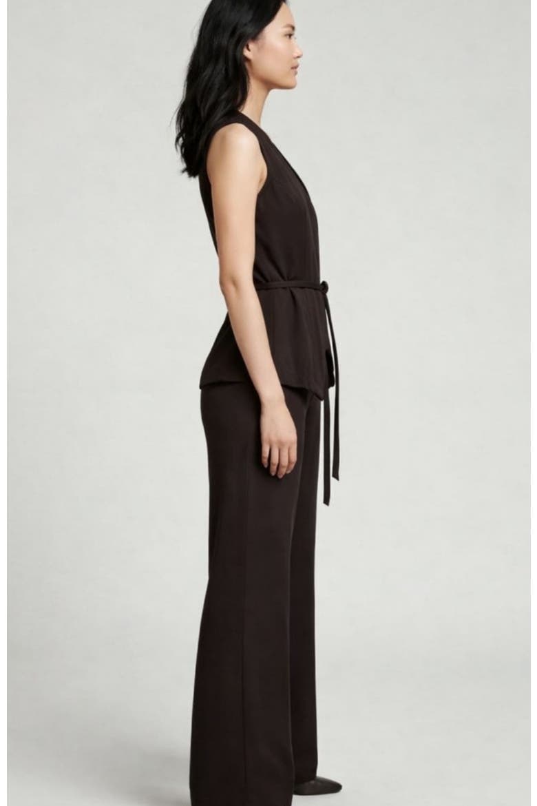 Solstice Ponte Wide Leg Pant, Alternate, color, Espresso