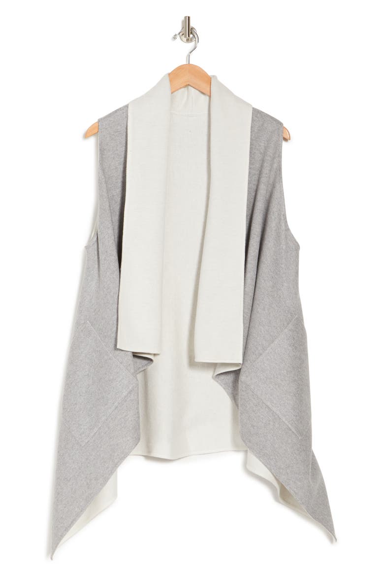 Pepita Sleeveless Cardigan, Alternate, color, 181-GRAVEL-PAPER
