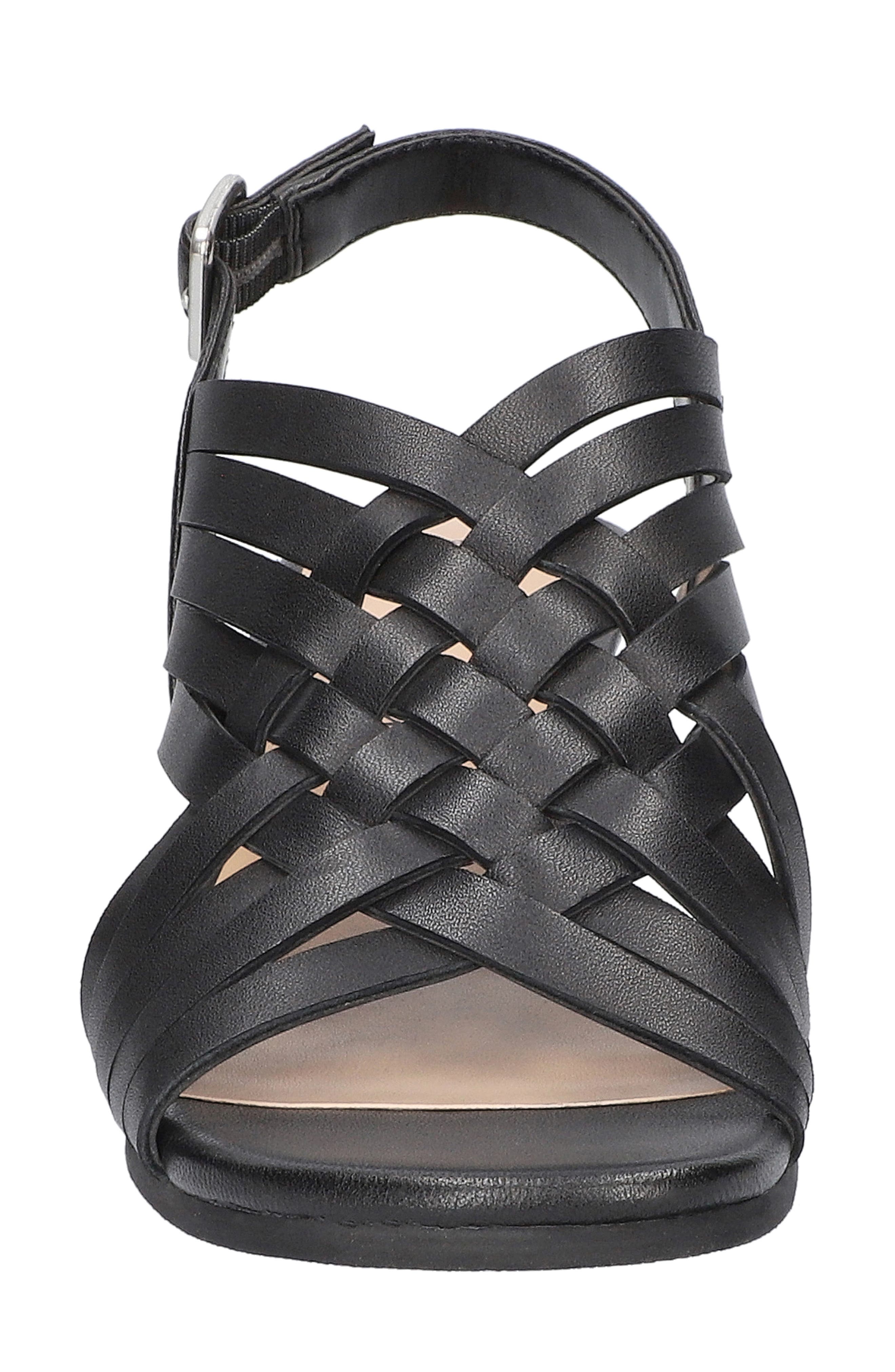 Seble Slingback Sandal, Alternate, color, BLACK LEATHER