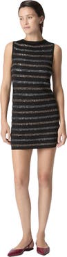 Missoni Sleeveless Striped Mini Dress With Sequins