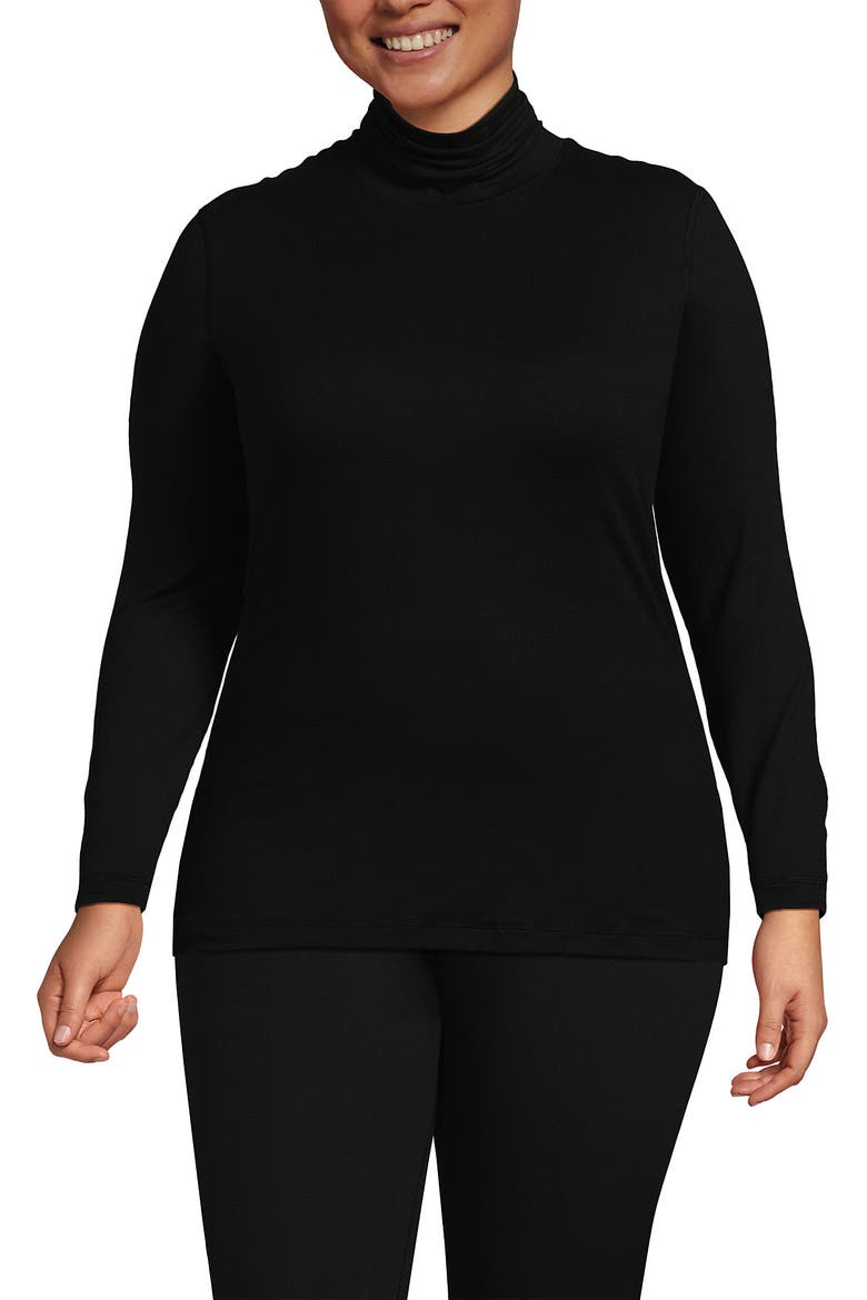 Baselayer Cozy Thermaskin Turtleneck Top, Main, color, Black