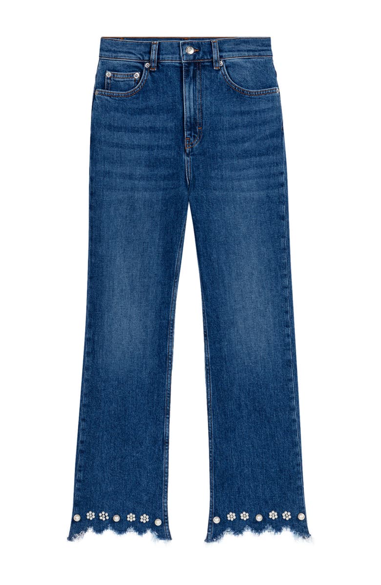 maje Beaded bootcut jeans, Alternate, color, Blue