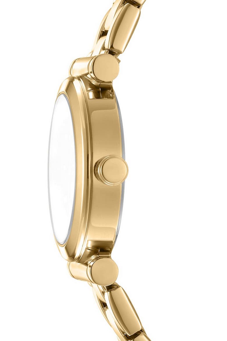 Essentials Crystal Marker Bracelet Watch, 28mm, Alternate, color, CHAMPAGNE