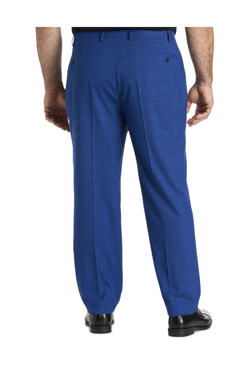Michael Kors Big
Tall Windowpane Suit Pants, Alternate, color, Blue