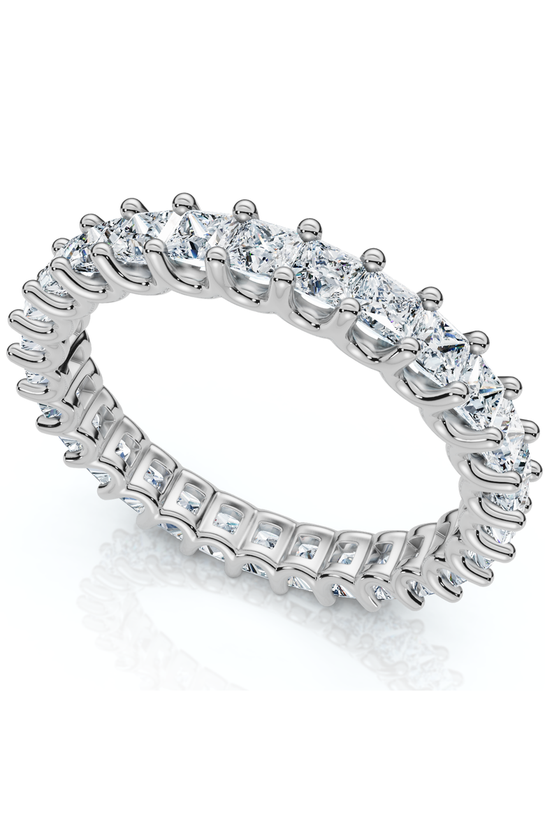 Bliss Diamond 2Ct Princess Cut Diamond Eternity Stackable Wedding Ring 14k Gold Lab Grown, Alternate, color, 14K White Gold