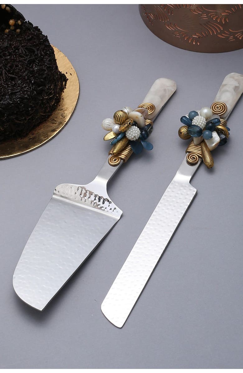 Tiramisu Ivory Cake Server 2-Piece Set, Alternate, color, 