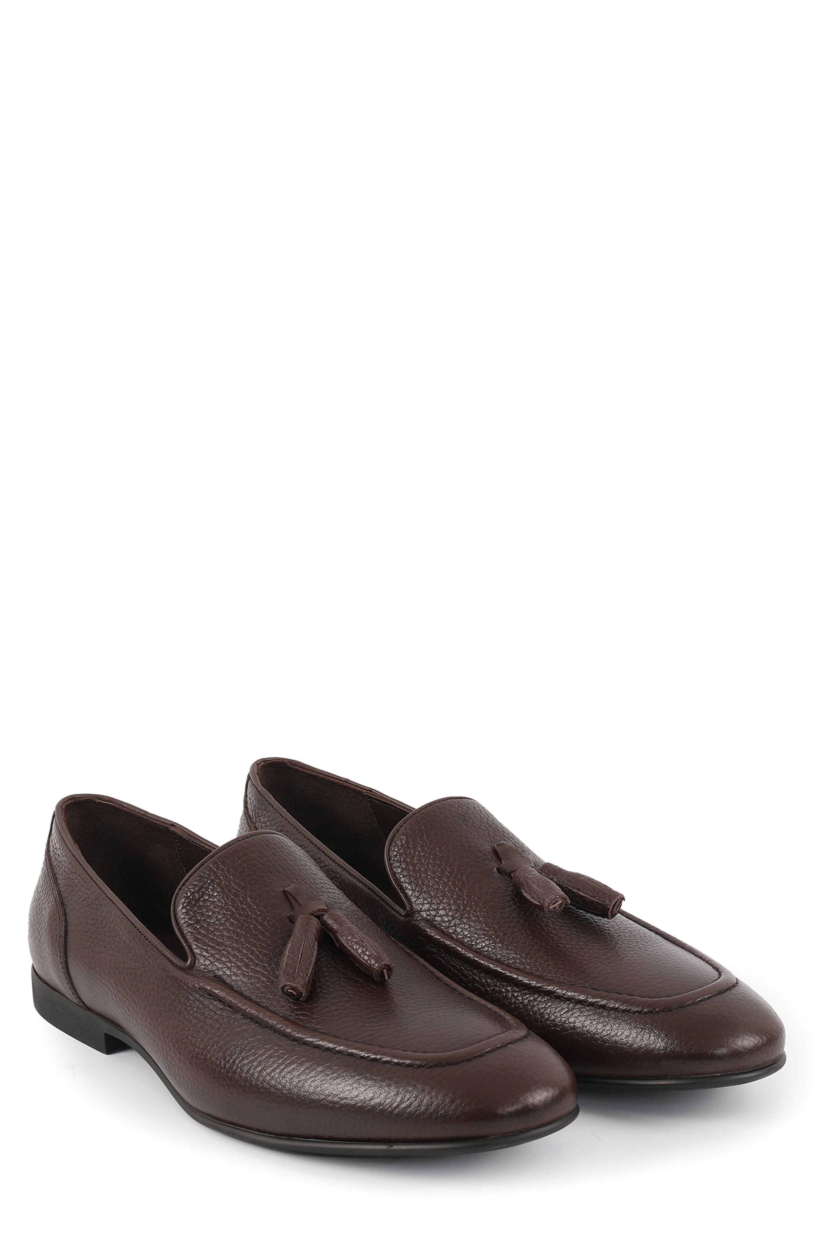 VELLAPAIS Dolonita Tassel Loafer, Alternate, color, Dark Brown