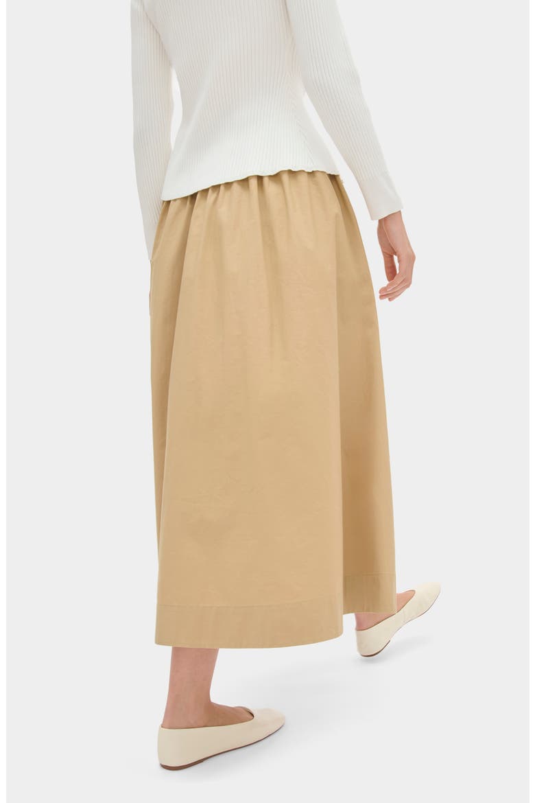 Natalie Organic Cotton Skirt, Alternate, color, CAMEL