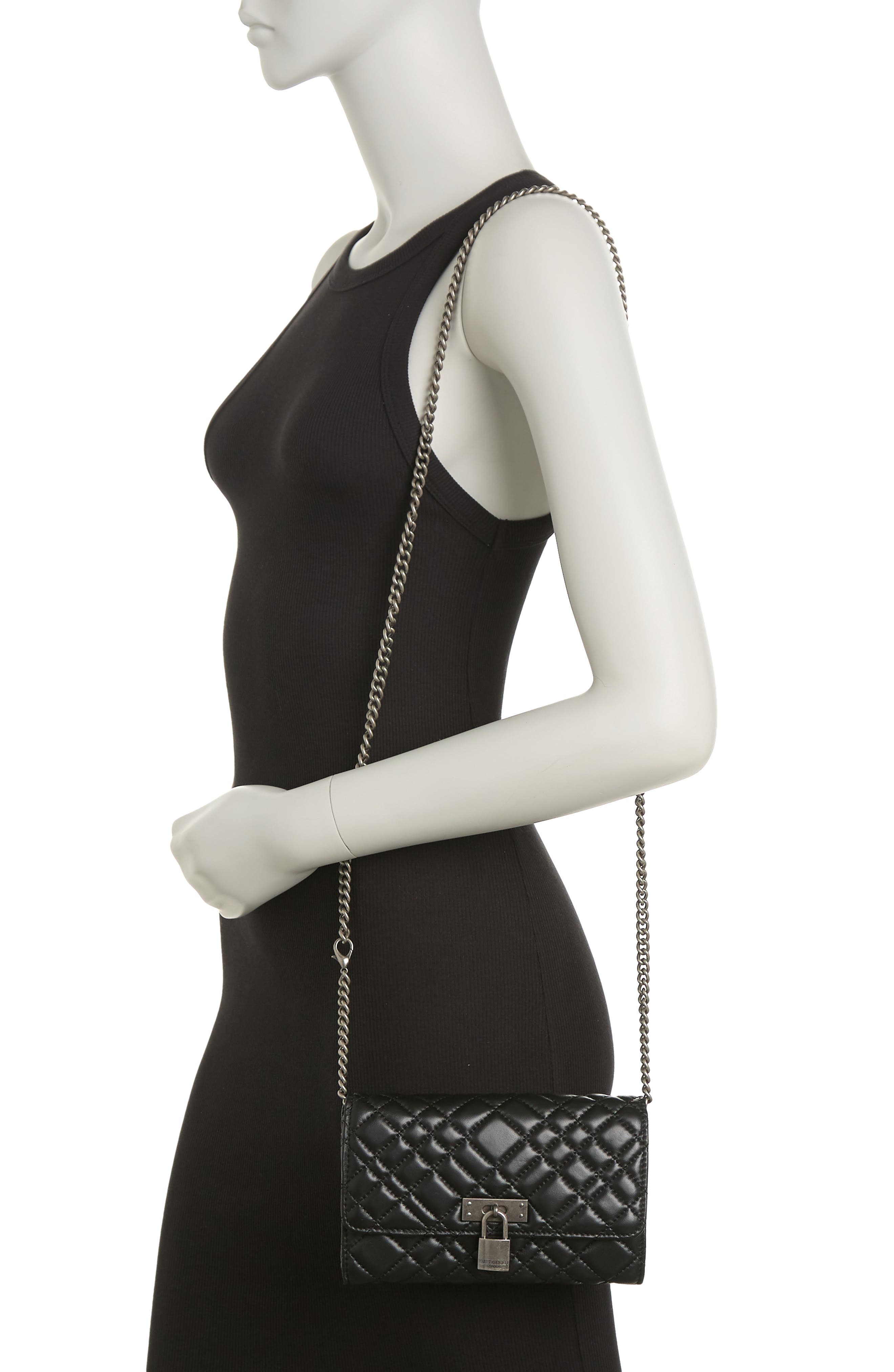 Kurt Geiger London KURT GEIGER Brixton Leather Chain Wallet, Alternate, color, 