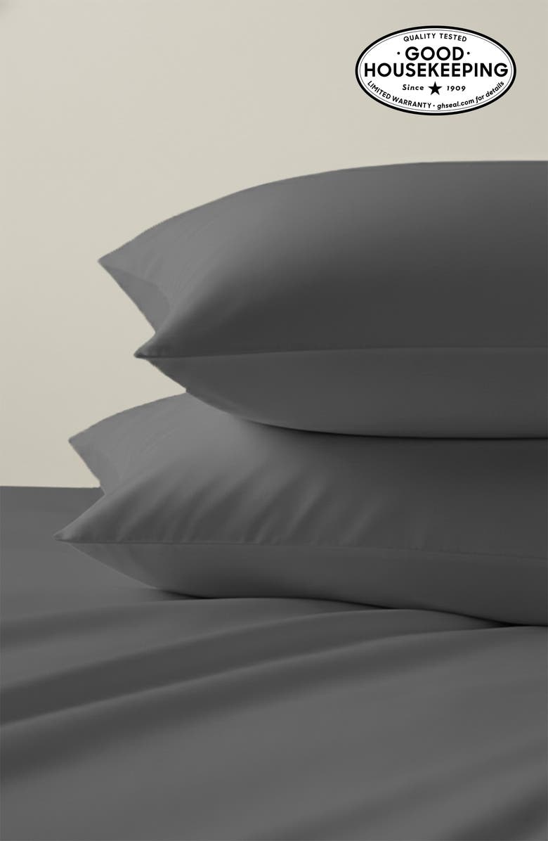 CALIFORNIA DESIGN DEN Hotel Luxe 800 Thread Count 100% Cotton Sateen Sheet Set, Alternate, color, Grey