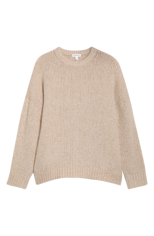 Nordstrom Metallic Crewneck Sweater In Neutral