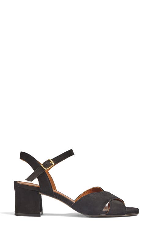 Lk Bennett Alba Cross Front Sandal In Black