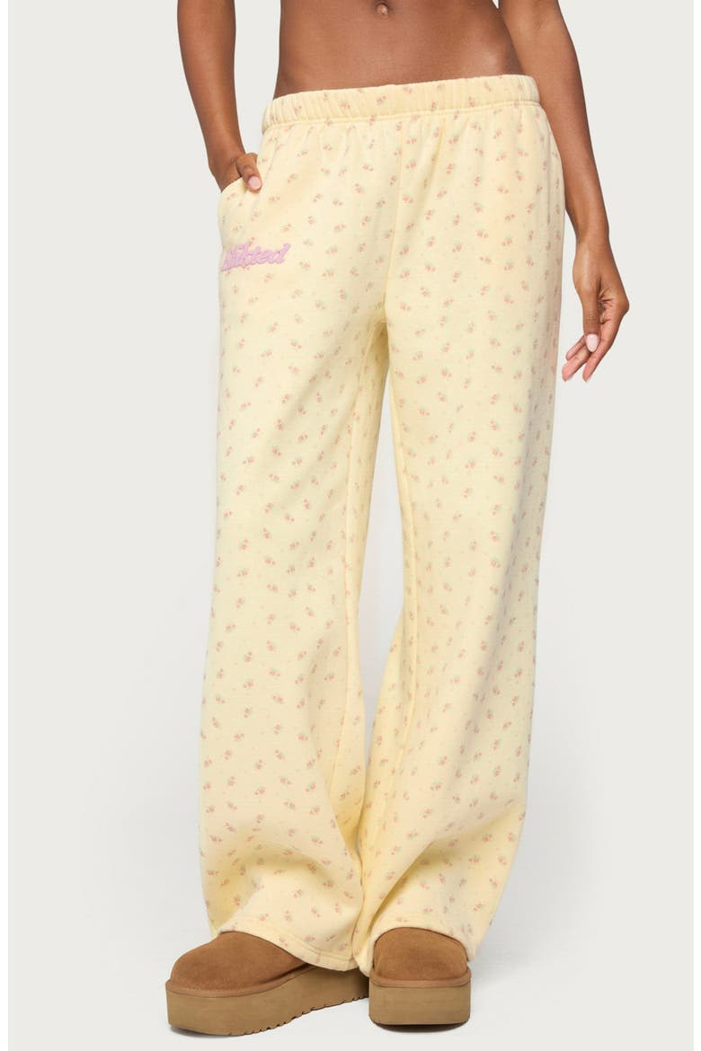 Flower Power Sweatpants, Main, color, YELLOW